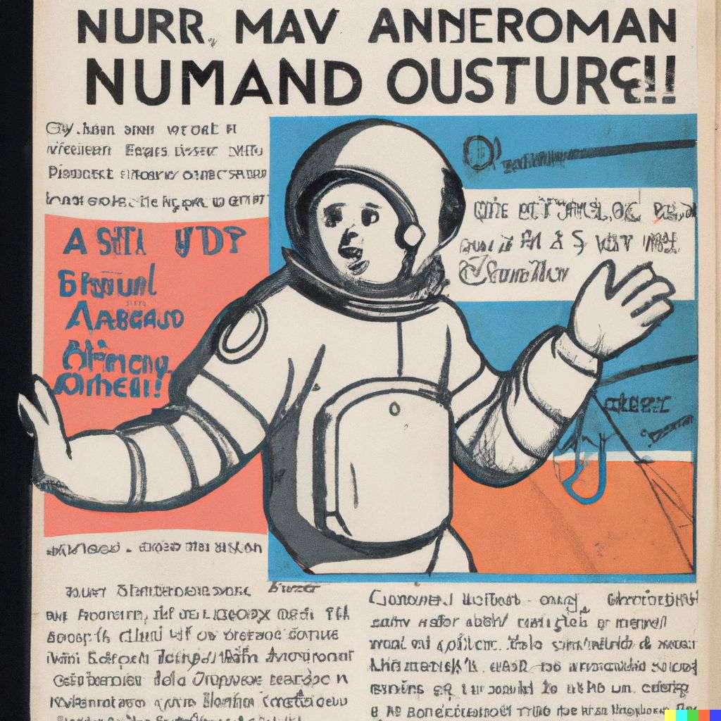 an astronaut, government information leaflet from World War 2